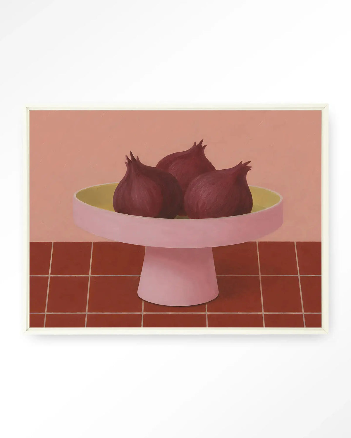 Onions In A Bowl - Moderne Wanddecoratie | Artprint, Glass Art & Wandkleed by Urban Cotton