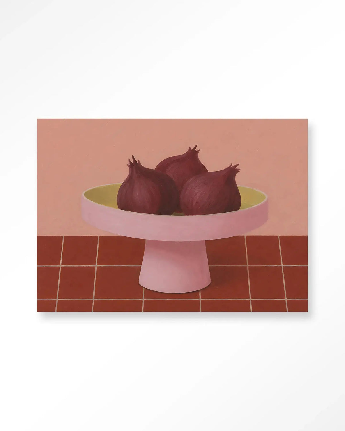 Onions In A Bowl - Moderne Wanddecoratie | Artprint, Glass Art & Wandkleed by Urban Cotton