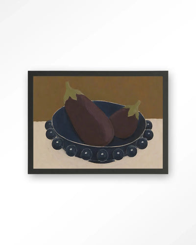 Eggplant Bowl - Moderne Wanddecoratie | Artprint, Glass Art & Wandkleed by Urban Cotton