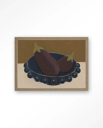 Eggplant Bowl - Moderne Wanddecoratie | Artprint, Glass Art & Wandkleed by Urban Cotton