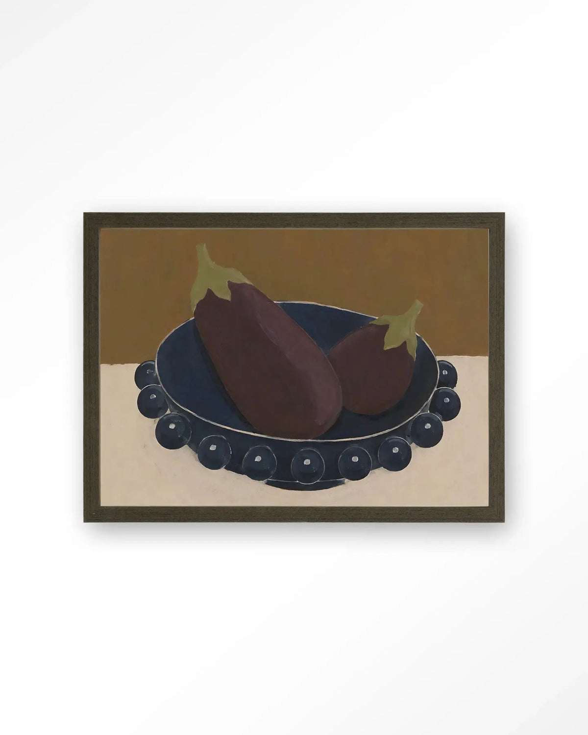 Eggplant Bowl - Moderne Wanddecoratie | Artprint, Glass Art & Wandkleed by Urban Cotton