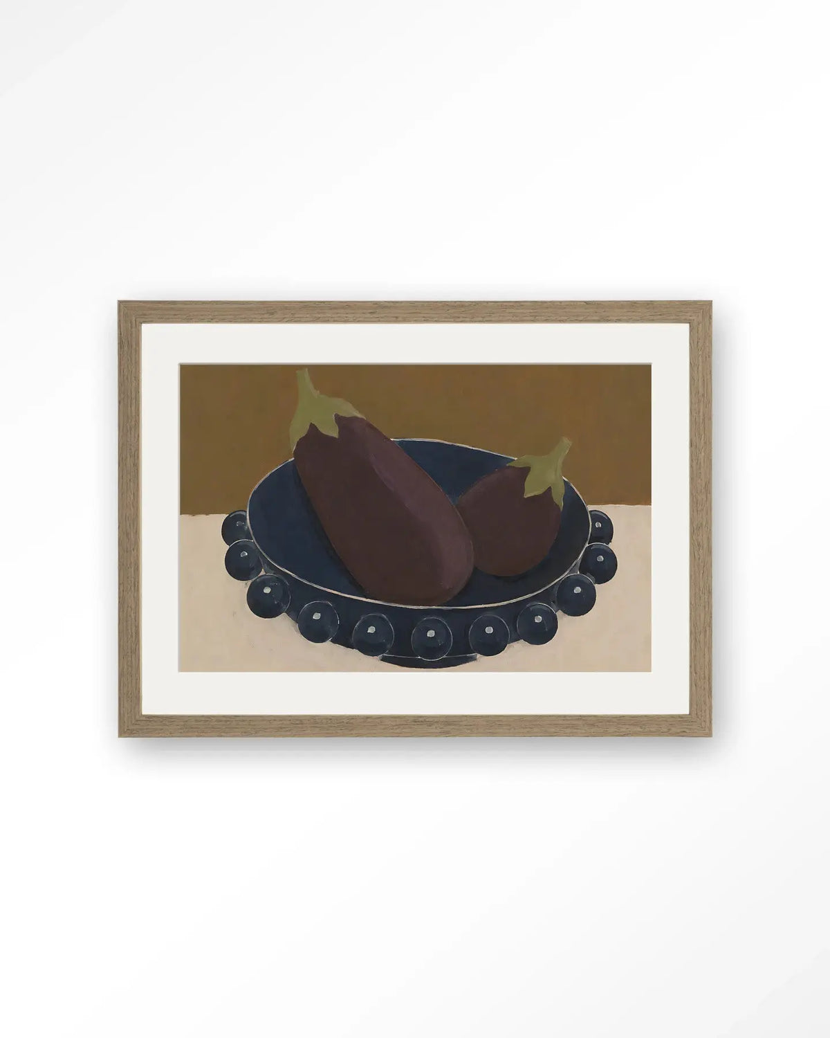 Eggplant Bowl - Moderne Wanddecoratie | Artprint, Glass Art & Wandkleed by Urban Cotton