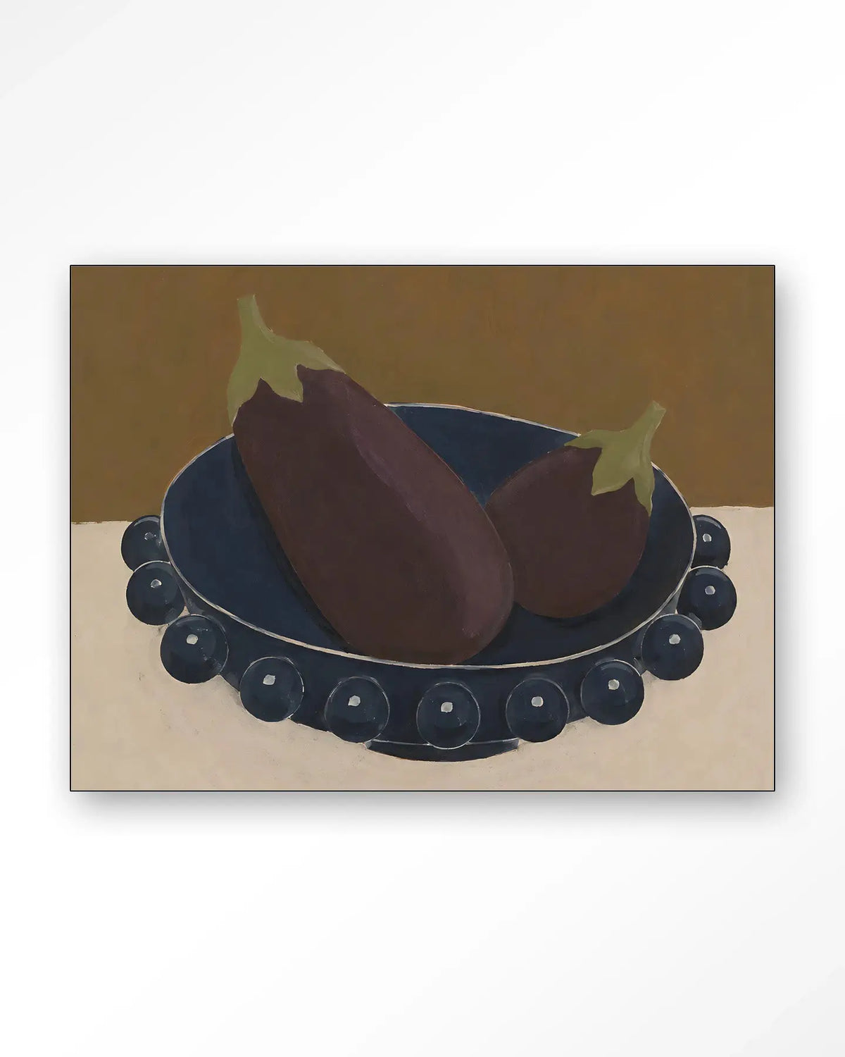 Eggplant Bowl - Moderne Wanddecoratie | Artprint, Glass Art & Wandkleed by Urban Cotton