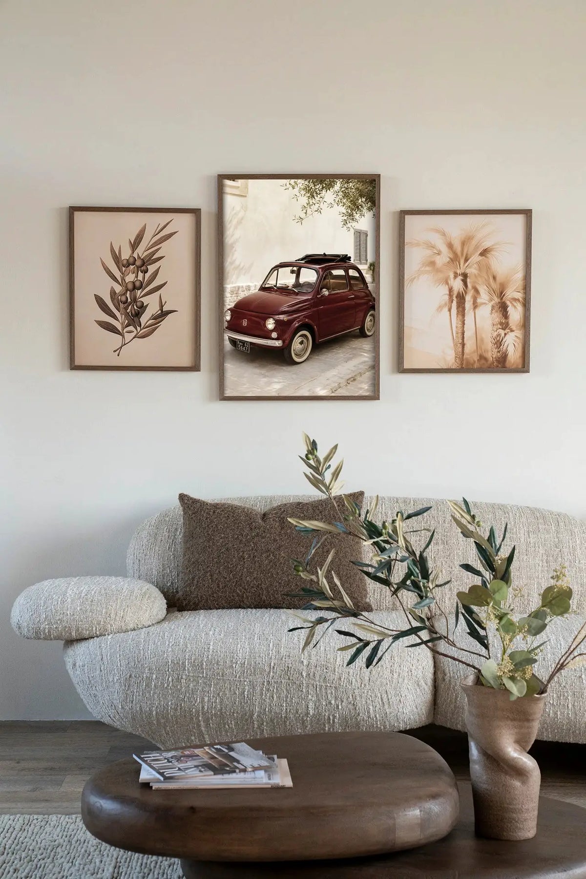 Fiat Bambino Red - Moderne Wanddecoratie | Artprint, Glass Art & Wandkleed by Urban Cotton