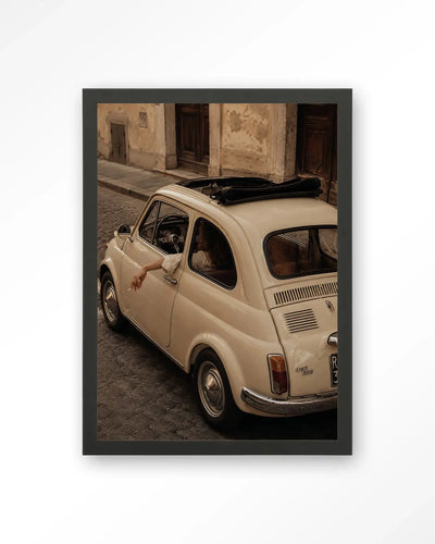 Fiat Bambino Crema - Moderne Wanddecoratie | Artprint, Glass Art & Wandkleed by Urban Cotton