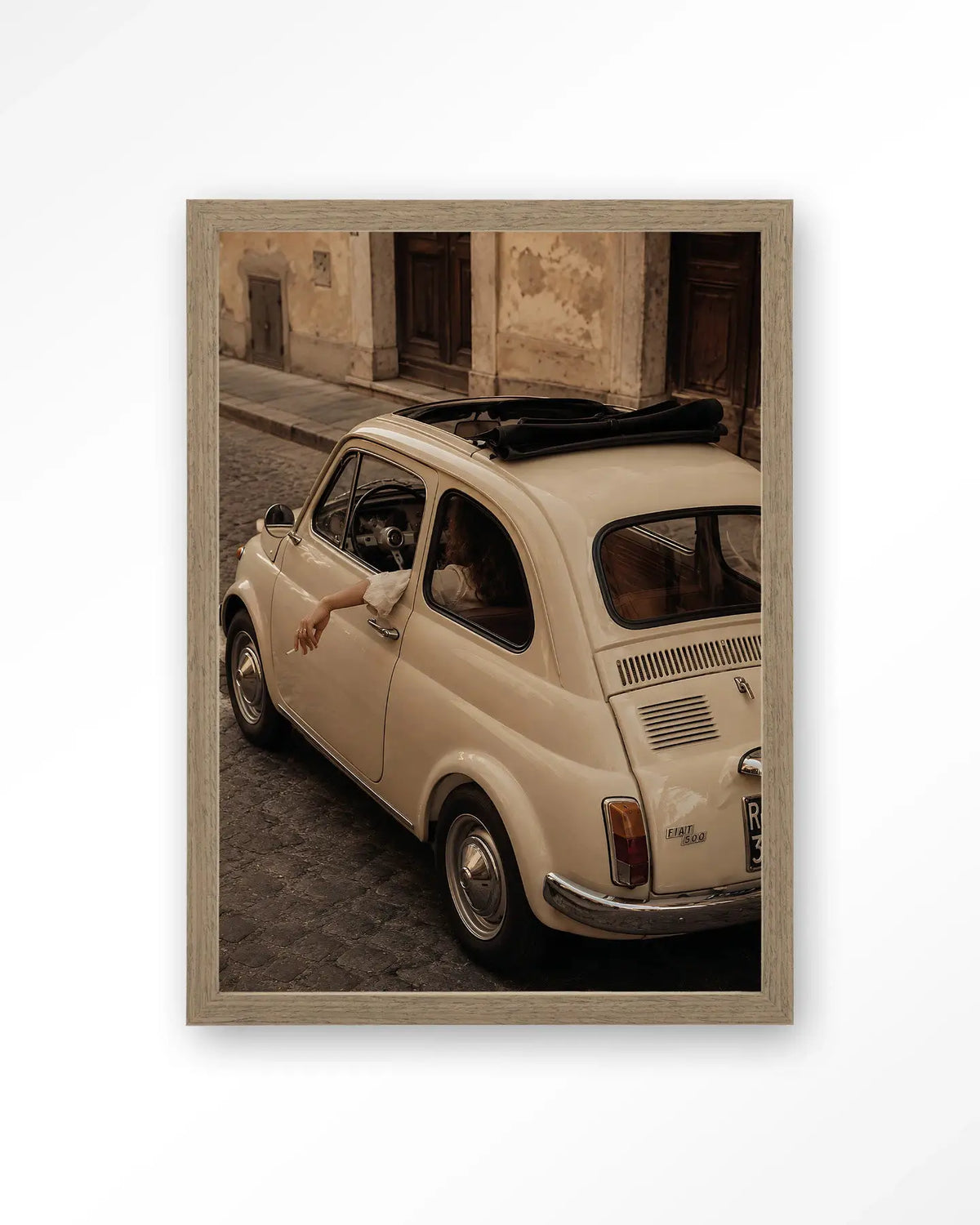 Fiat Bambino Crema - Moderne Wanddecoratie | Artprint, Glass Art & Wandkleed by Urban Cotton