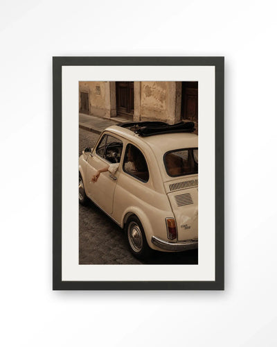 Fiat Bambino Crema - Moderne Wanddecoratie | Artprint, Glass Art & Wandkleed by Urban Cotton