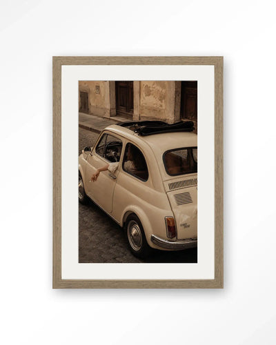 Fiat Bambino Crema - Moderne Wanddecoratie | Artprint, Glass Art & Wandkleed by Urban Cotton