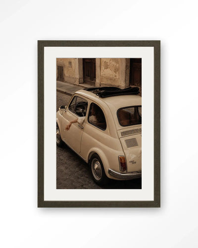 Fiat Bambino Crema - Moderne Wanddecoratie | Artprint, Glass Art & Wandkleed by Urban Cotton