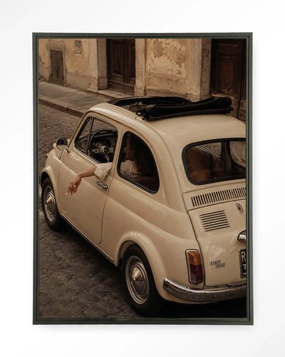 Fiat Bambino Crema - Moderne Wanddecoratie | Artprint, Glass Art & Wandkleed by Urban Cotton