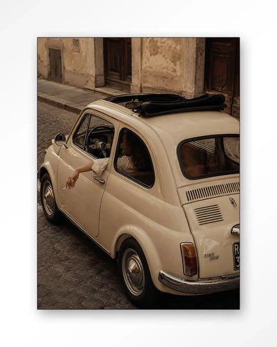 Fiat Bambino Crema - Moderne Wanddecoratie | Artprint, Glass Art & Wandkleed by Urban Cotton