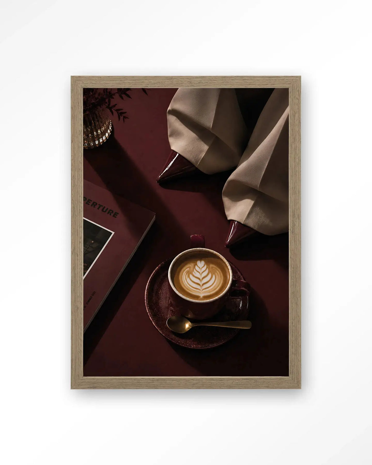 Coffee Time Red - Moderne Wanddecoratie | Artprint, Glass Art & Wandkleed by Urban Cotton