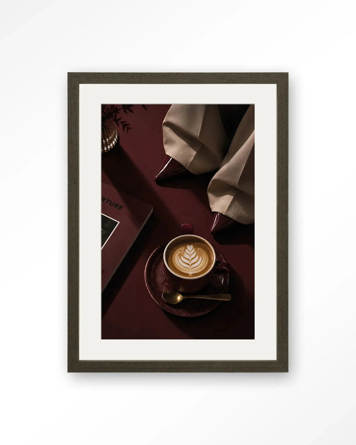 Coffee Time Red - Moderne Wanddecoratie | Artprint, Glass Art & Wandkleed by Urban Cotton