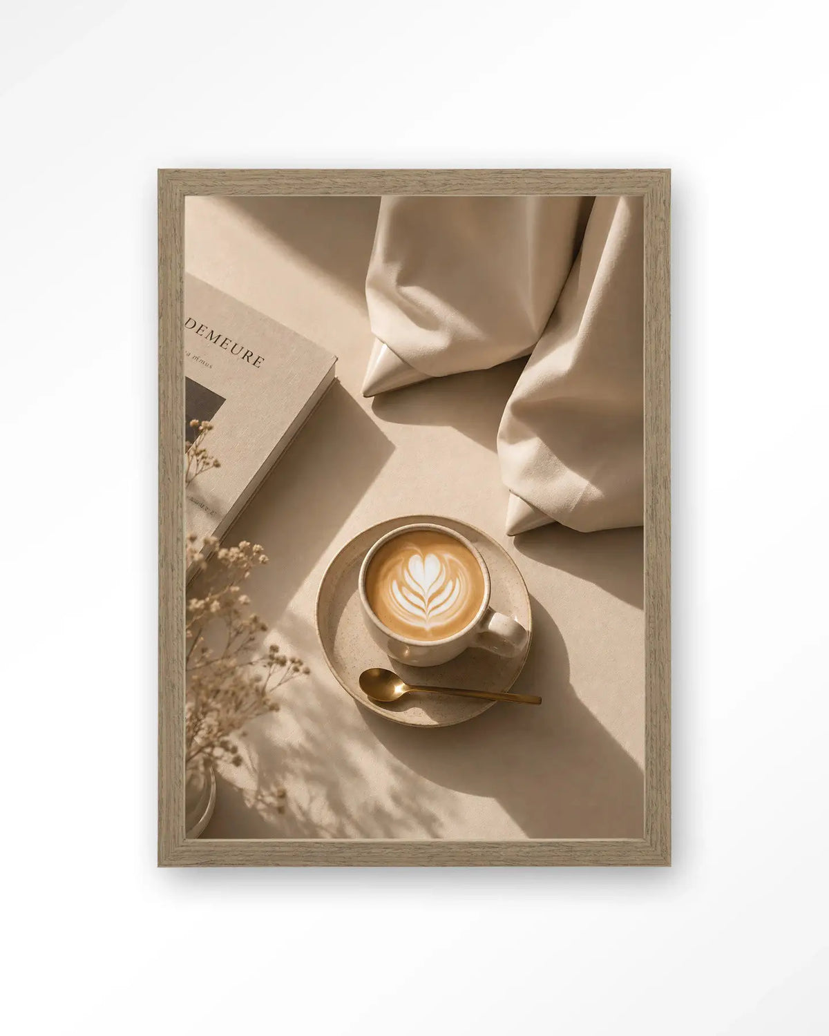 Coffee Time Creme - Moderne Wanddecoratie | Artprint, Glass Art & Wandkleed by Urban Cotton