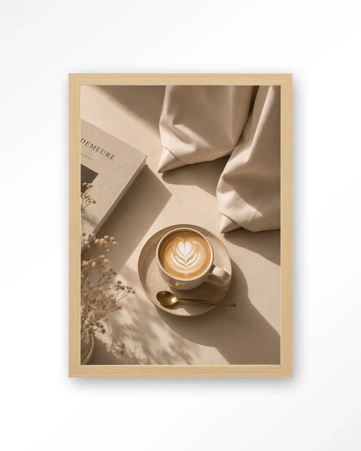 Coffee Time Creme - Moderne Wanddecoratie | Artprint, Glass Art & Wandkleed by Urban Cotton
