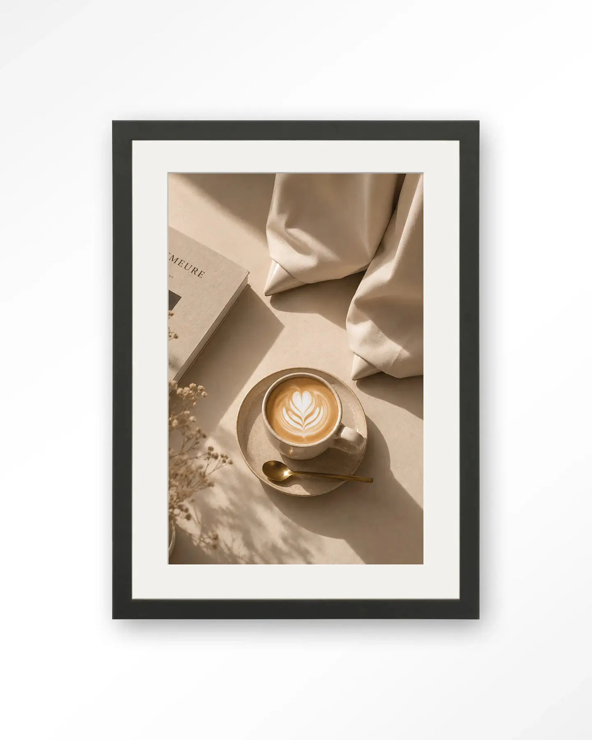 Coffee Time Creme - Moderne Wanddecoratie | Artprint, Glass Art & Wandkleed by Urban Cotton