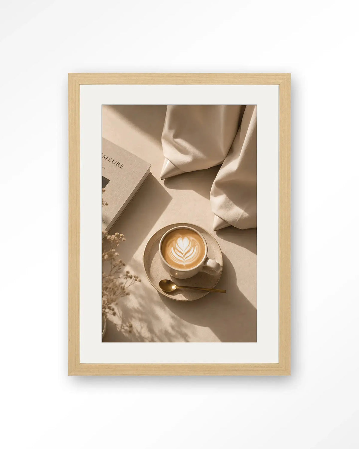 Coffee Time Creme - Moderne Wanddecoratie | Artprint, Glass Art & Wandkleed by Urban Cotton