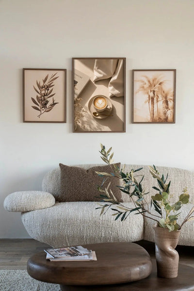 Coffee Time Creme - Moderne Wanddecoratie | Artprint, Glass Art & Wandkleed by Urban Cotton