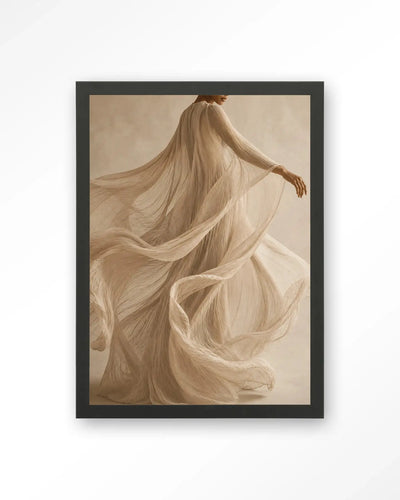 Flowing Beige - Moderne Wanddecoratie | Artprint, Glass Art & Wandkleed by Urban Cotton