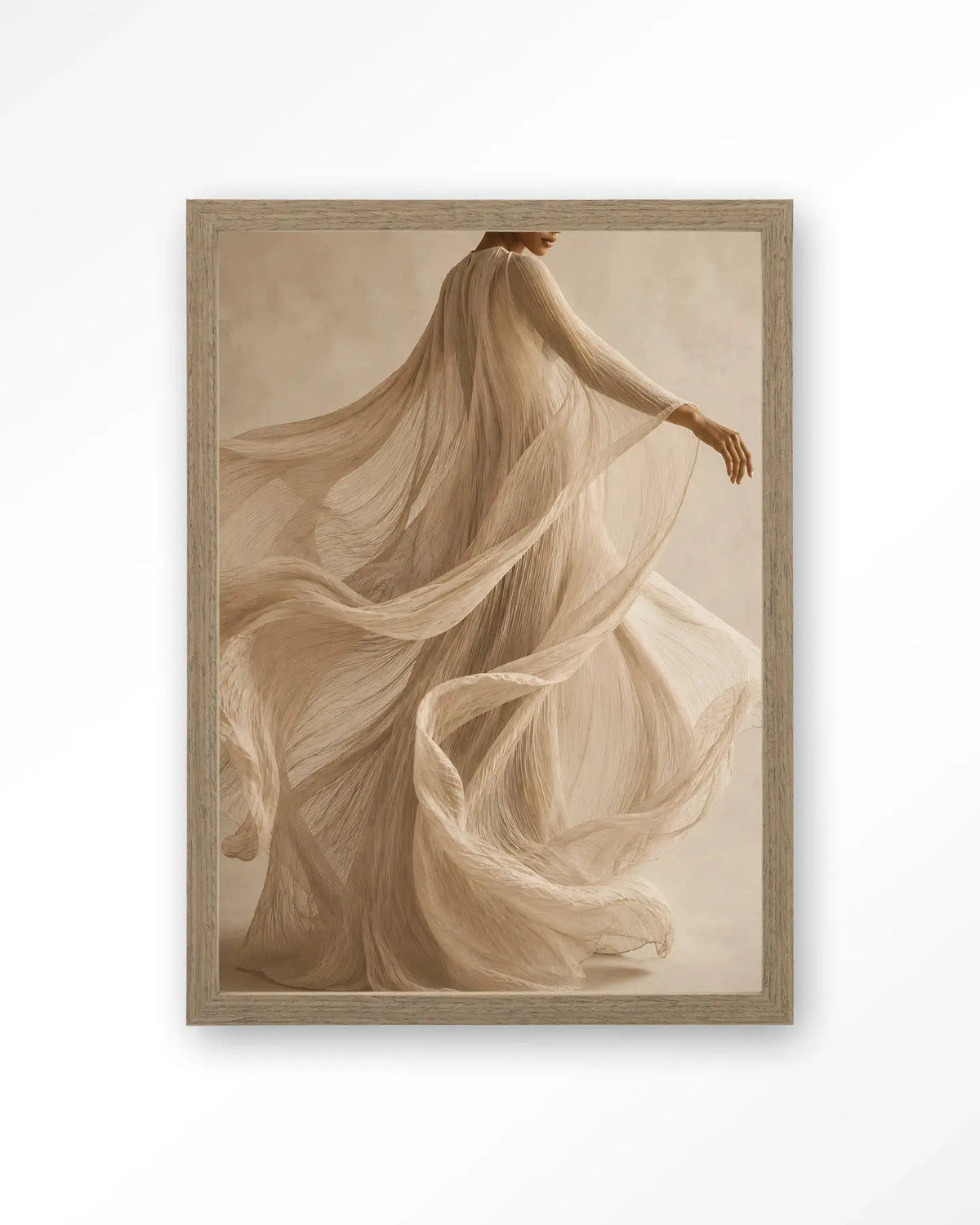 Flowing Beige - Moderne Wanddecoratie | Artprint, Glass Art & Wandkleed by Urban Cotton