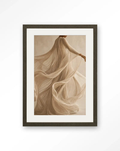 Flowing Beige - Moderne Wanddecoratie | Artprint, Glass Art & Wandkleed by Urban Cotton