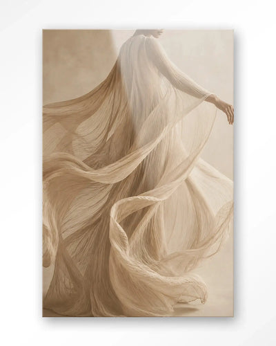 Flowing Beige - Moderne Wanddecoratie | Artprint, Glass Art & Wandkleed by Urban Cotton