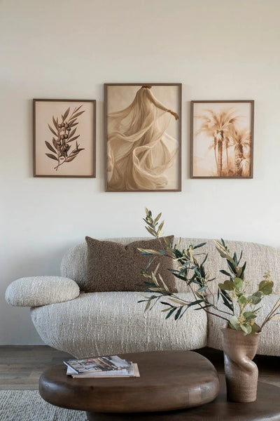Flowing Beige - Moderne Wanddecoratie | Artprint, Glass Art & Wandkleed by Urban Cotton