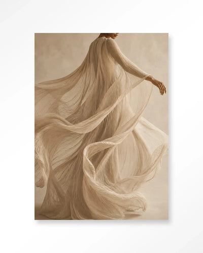 Flowing Beige - Moderne Wanddecoratie | Artprint, Glass Art & Wandkleed by Urban Cotton