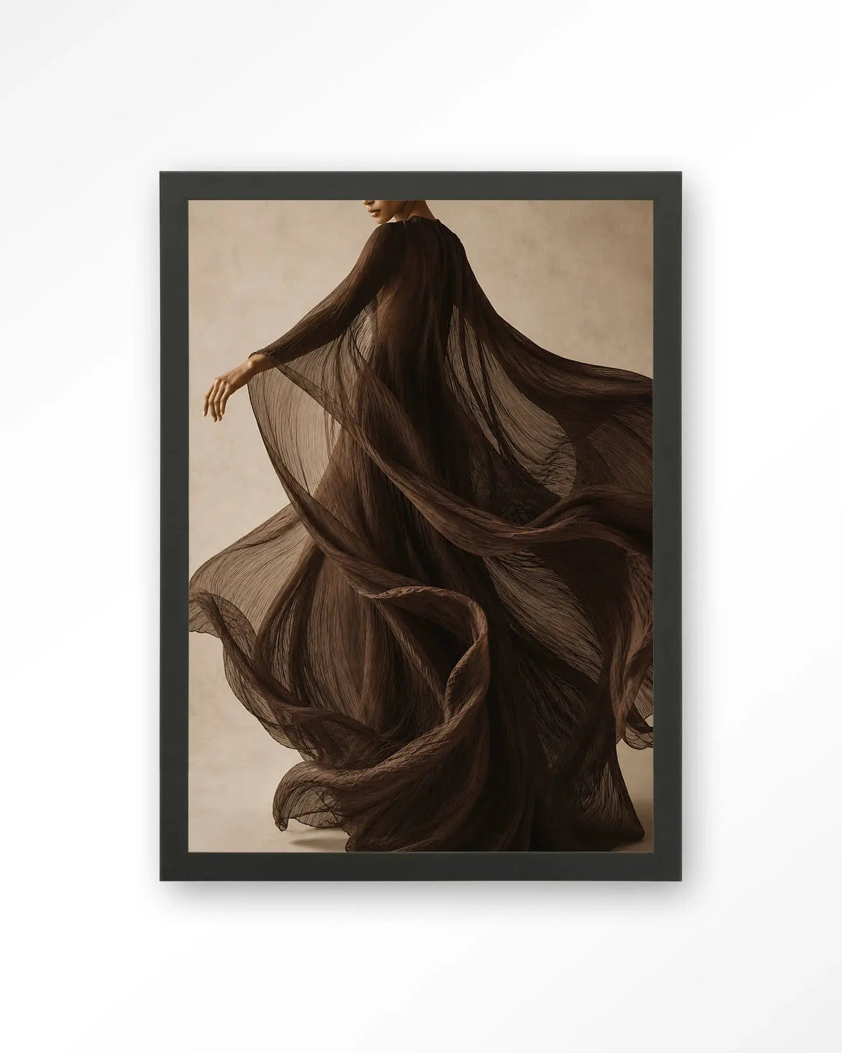 Flowing Brown - Moderne Wanddecoratie | Artprint, Glass Art & Wandkleed by Urban Cotton