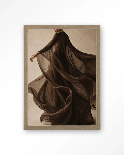 Flowing Brown - Moderne Wanddecoratie | Artprint, Glass Art & Wandkleed by Urban Cotton