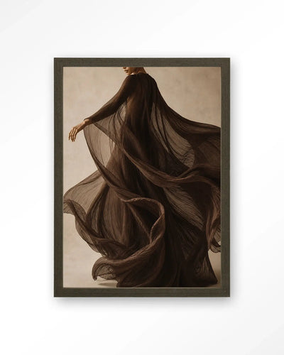 Flowing Brown - Moderne Wanddecoratie | Artprint, Glass Art & Wandkleed by Urban Cotton