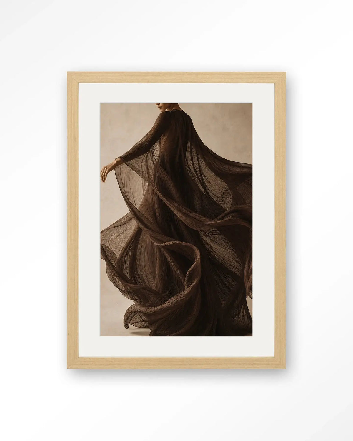 Flowing Brown - Moderne Wanddecoratie | Artprint, Glass Art & Wandkleed by Urban Cotton