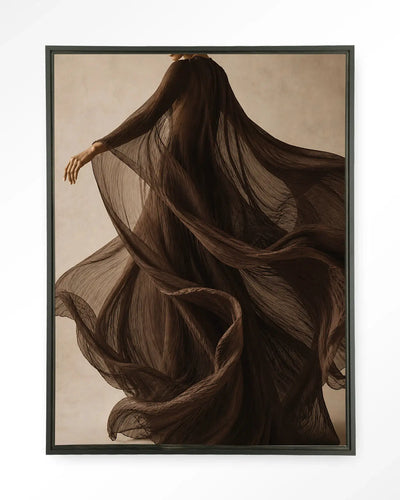 Flowing Brown - Moderne Wanddecoratie | Artprint, Glass Art & Wandkleed by Urban Cotton