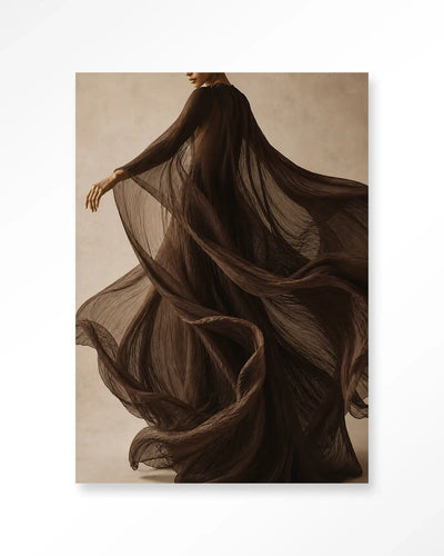 Flowing Brown - Moderne Wanddecoratie | Artprint, Glass Art & Wandkleed by Urban Cotton