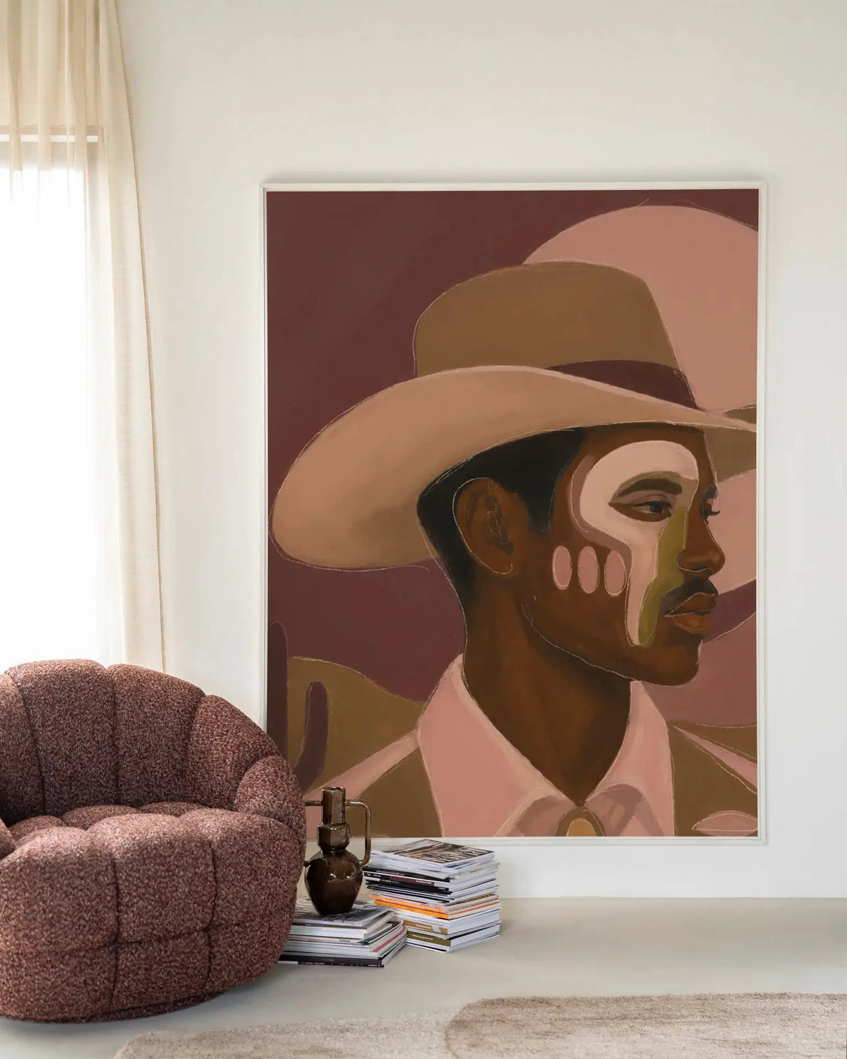 Western Night - Moderne Wanddecoratie | Artprint, Glass Art & Wandkleed by Urban Cotton