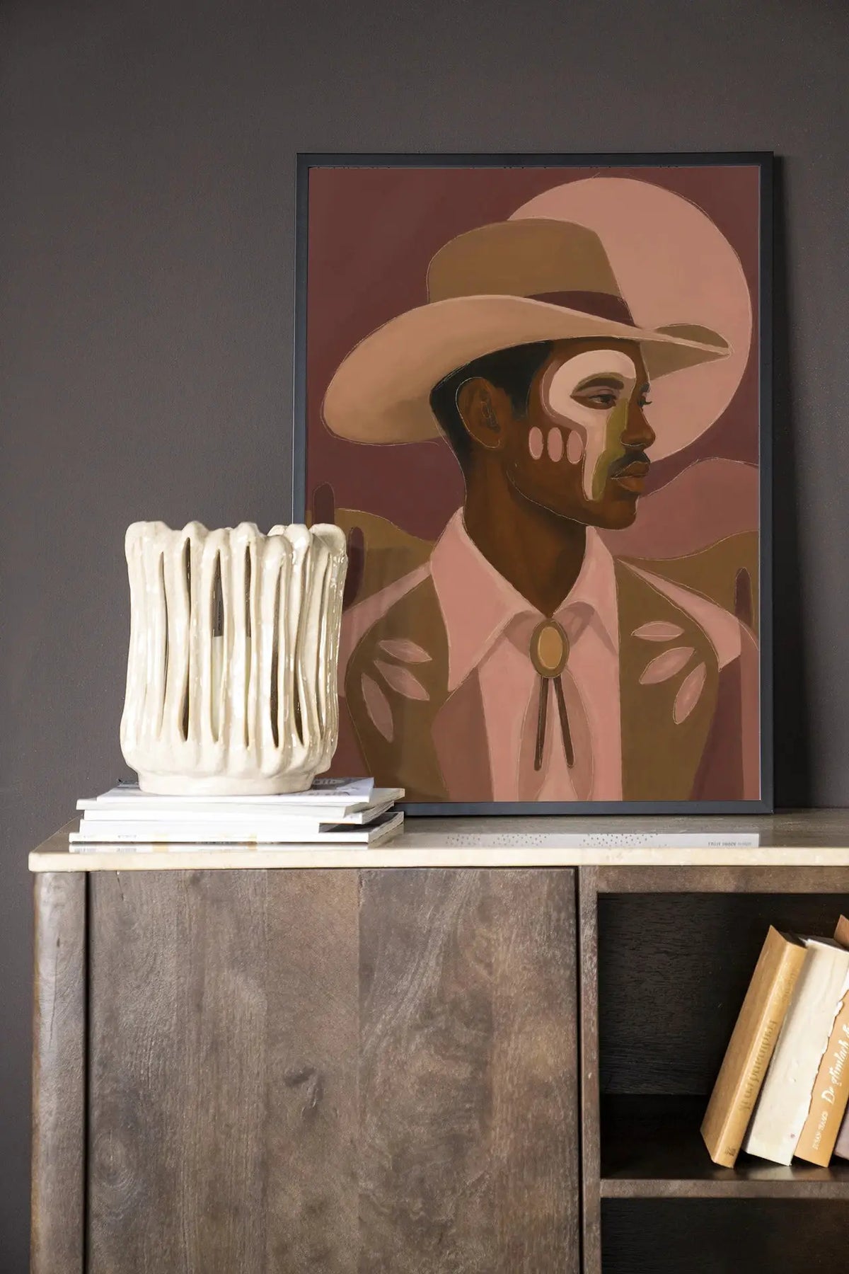 Western Night - Moderne Wanddecoratie | Artprint, Glass Art & Wandkleed by Urban Cotton