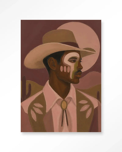 Western Night - Moderne Wanddecoratie | Artprint, Glass Art & Wandkleed by Urban Cotton
