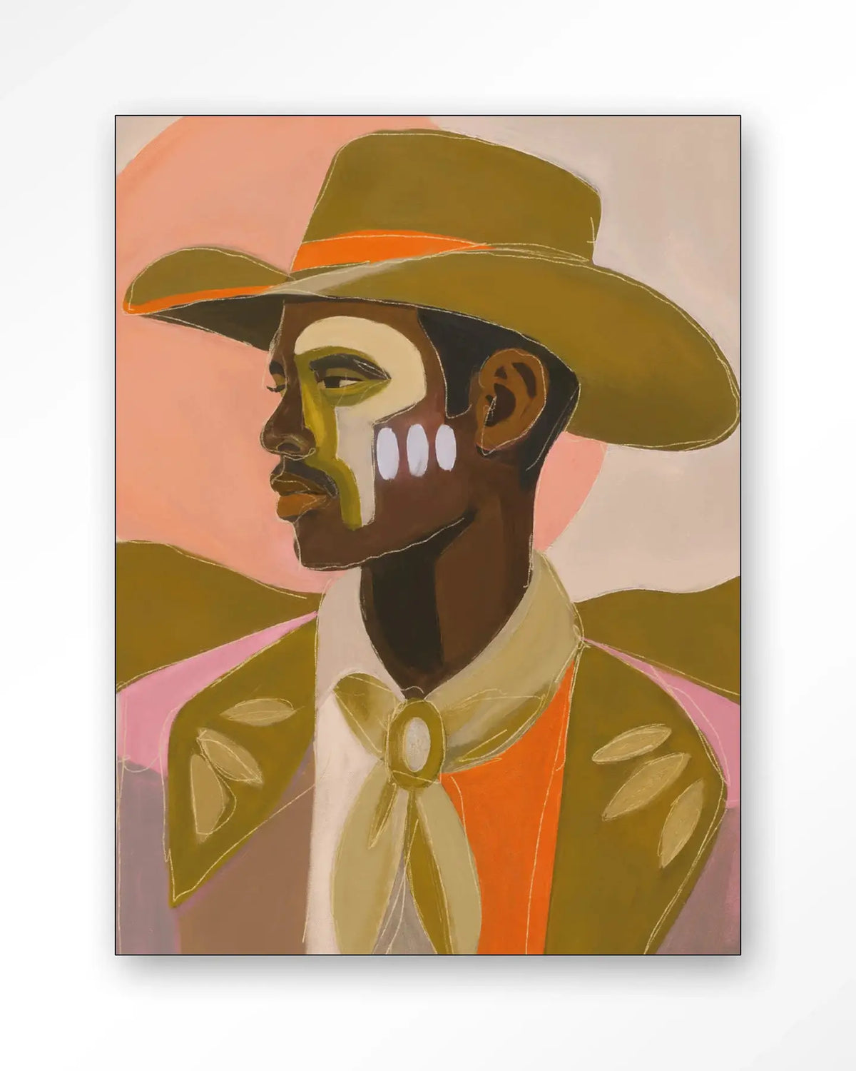 Western Day - Moderne Wanddecoratie | Artprint, Glass Art & Wandkleed by Urban Cotton