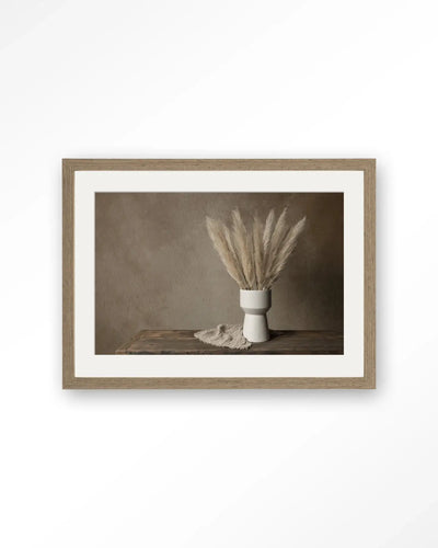Natural Pampas Plumes - Moderne Wanddecoratie | Artprint, Glass Art & Wandkleed by Urban Cotton