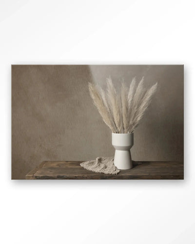 Natural Pampas Plumes - Moderne Wanddecoratie | Artprint, Glass Art & Wandkleed by Urban Cotton