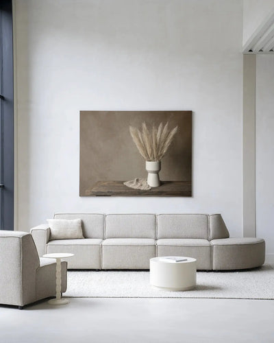 Natural Pampas Plumes - Moderne Wanddecoratie | Artprint, Glass Art & Wandkleed by Urban Cotton
