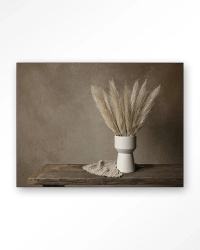 Natural Pampas Plumes - Moderne Wanddecoratie | Artprint, Glass Art & Wandkleed by Urban Cotton