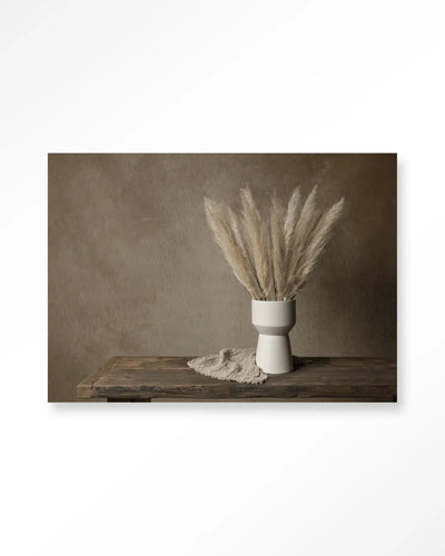 Natural Pampas Plumes - Moderne Wanddecoratie | Artprint, Glass Art & Wandkleed by Urban Cotton
