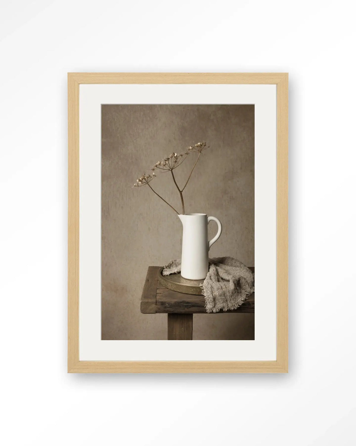 Dried Botanical Elegance - Moderne Wanddecoratie | Artprint, Glass Art & Wandkleed by Urban Cotton