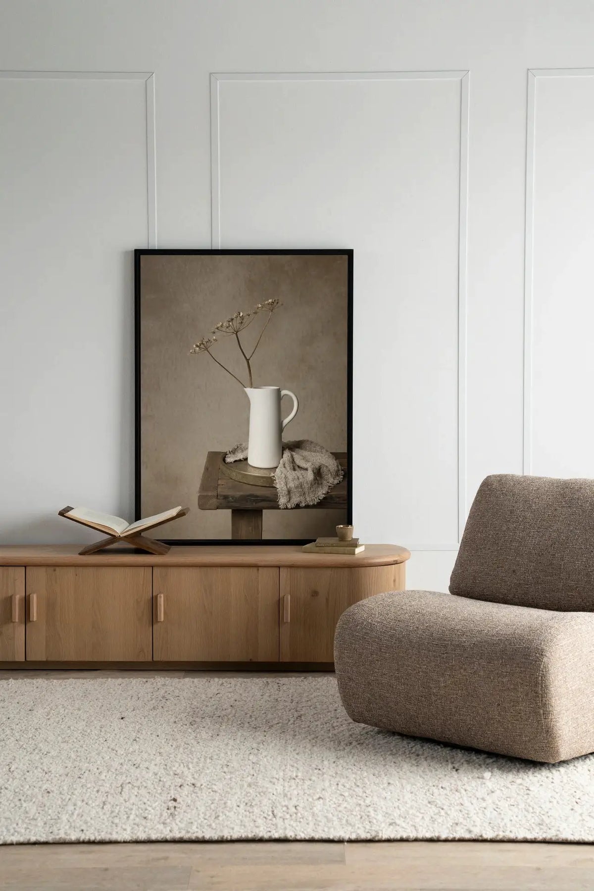Dried Botanical Elegance - Moderne Wanddecoratie | Artprint, Glass Art & Wandkleed by Urban Cotton