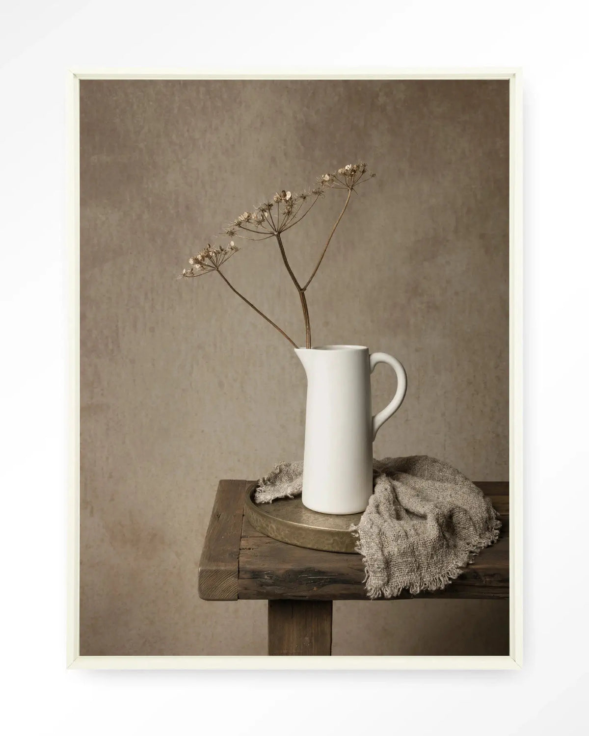 Dried Botanical Elegance - Moderne Wanddecoratie | Artprint, Glass Art & Wandkleed by Urban Cotton