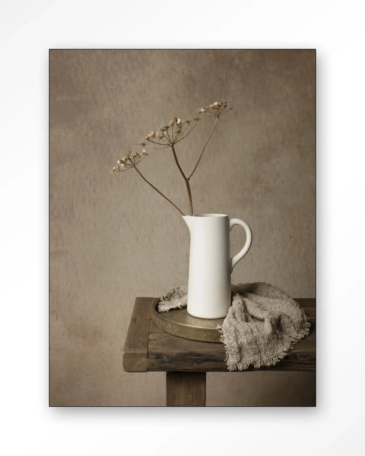 Dried Botanical Elegance - Moderne Wanddecoratie | Artprint, Glass Art & Wandkleed by Urban Cotton