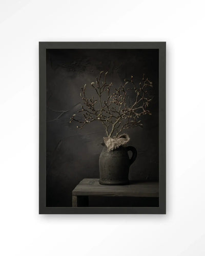 Rustic Magnolia Branch - Moderne Wanddecoratie | Artprint, Glass Art & Wandkleed by Urban Cotton
