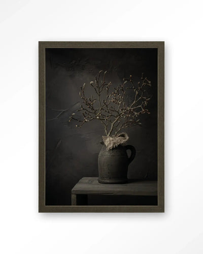 Rustic Magnolia Branch - Moderne Wanddecoratie | Artprint, Glass Art & Wandkleed by Urban Cotton
