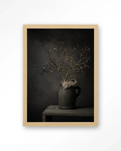 Rustic Magnolia Branch - Moderne Wanddecoratie | Artprint, Glass Art & Wandkleed by Urban Cotton